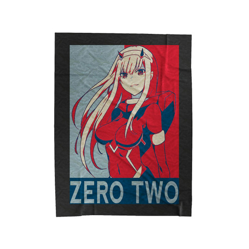 Zero Two Darling In The Franxx 2 Velveteen Blanket