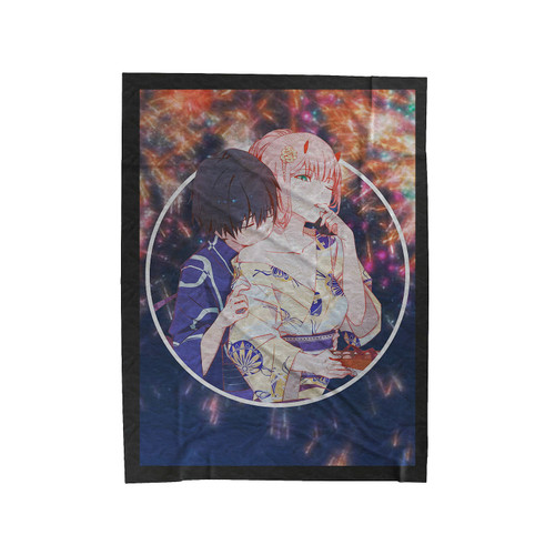 Zero Two X Hiro Darling In The Franxx Velveteen Blanket