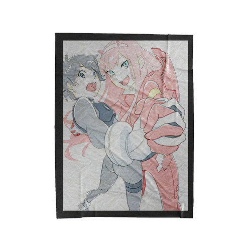 Zero Two X Hiro Darling In The Franxx #Gg #Anime Velveteen Blanket