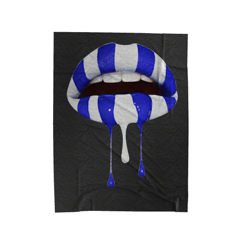 Zeta Lips Zeta Phi Beta Lips Velveteen Blanket