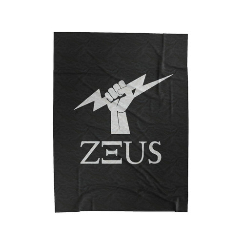 Zeus Hand Thunder Velveteen Blanket