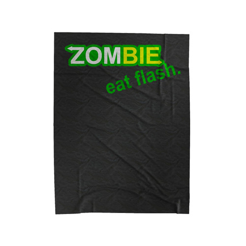 Zombie Eat Flesh The Walking Dead Subway Velveteen Blanket