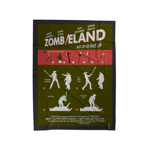 Zombieland Double Tap Choose Your Weapon Velveteen Blanket