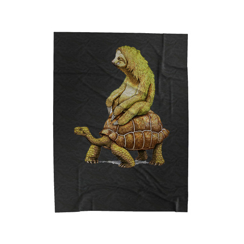 Zootopia Tortoise Sloth Funny 1 Velveteen Blanket