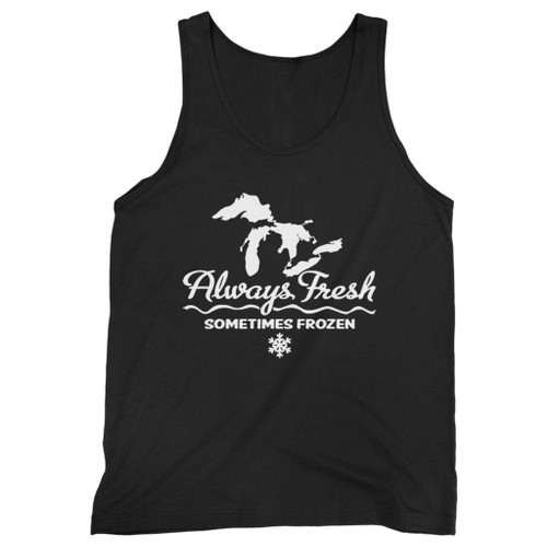 Our cotton michigan always fresh sometimes frozen men tank top is perfect for those intense workouts in the gym, at practice or pickup games.
