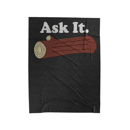 Ask It Log Lady Twin Peaks Velveteen Blanket