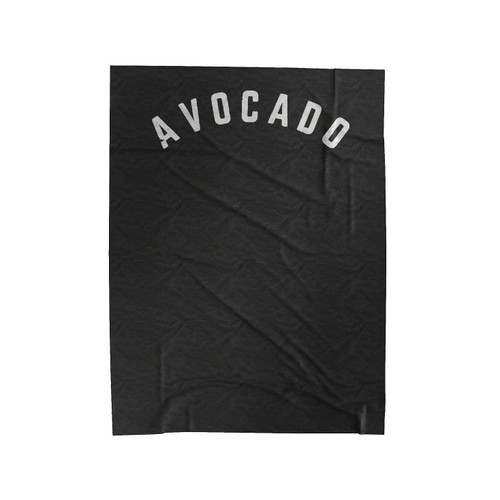 Avocado Slogan Velveteen Blanket