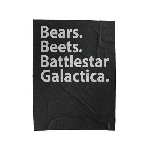 Bears Beets Battlestar Galactica 1 Velveteen Blanket