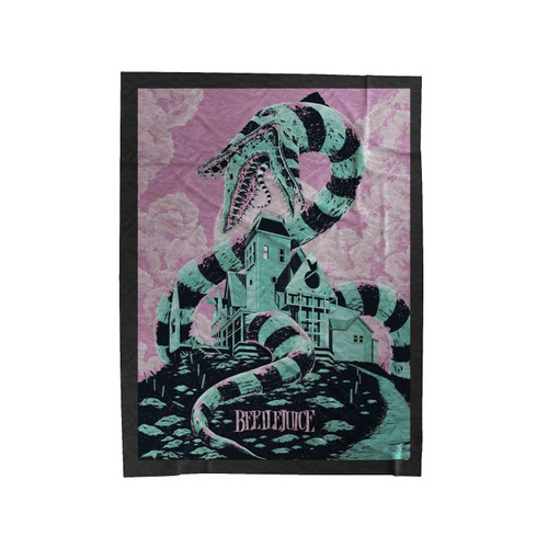 Beetlejuice Horror Movie Velveteen Blanket