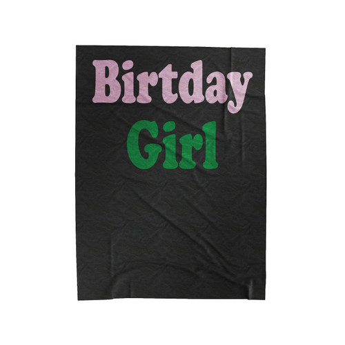 Birthday Girl Velveteen Blanket