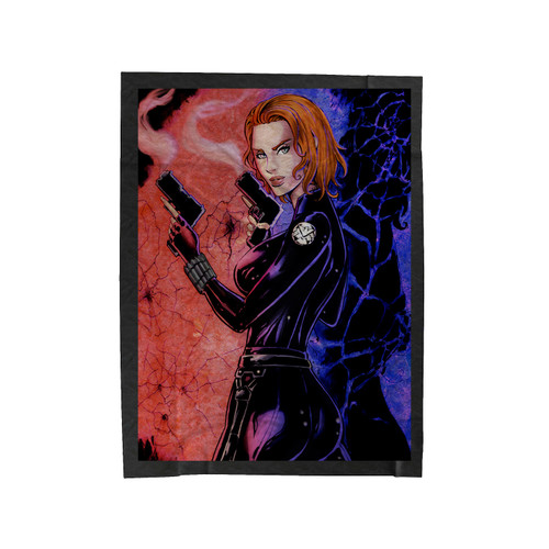 Black Widow Art Velveteen Blanket