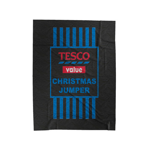 Christmas Jumper Funny Tesco Value Velveteen Blanket