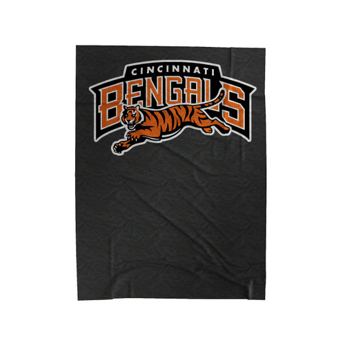 Cincinnati Bengals Logo Velveteen Blanket
