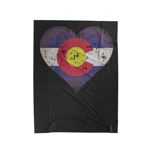Colorado Flag Velveteen Blanket