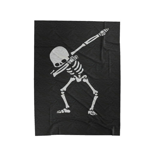 Dabbing Skeleton Halloween Velveteen Blanket