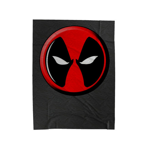 Deadpool Face Logo Velveteen Blanket