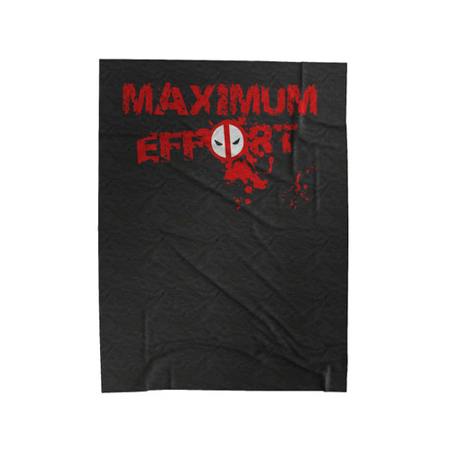 Deadpool Maximum Effort Velveteen Blanket