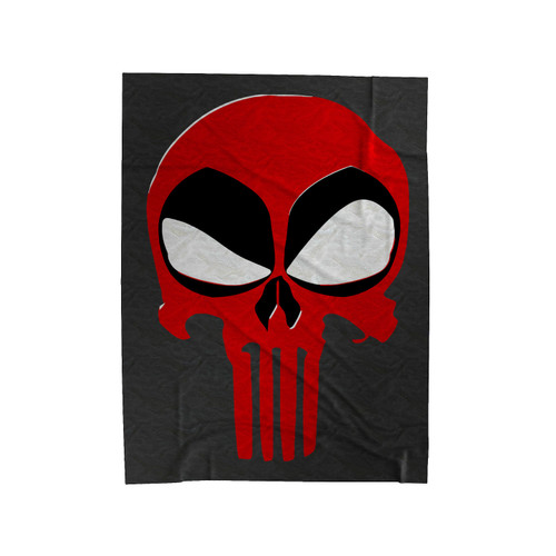 Deadpool Punisher Skull Velveteen Blanket