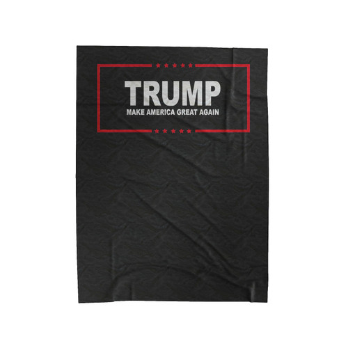 Donald Trump Make America Great Again Velveteen Blanket