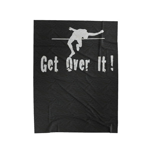 Get Over It High Jump Velveteen Blanket
