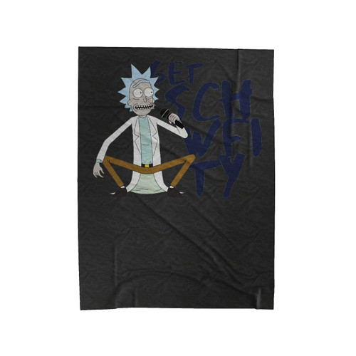 Get Schwifty Rick And Morty Velveteen Blanket