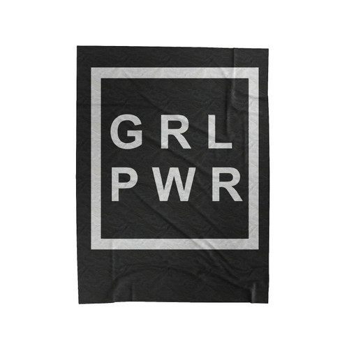 Girl Power Feminism Velveteen Blanket