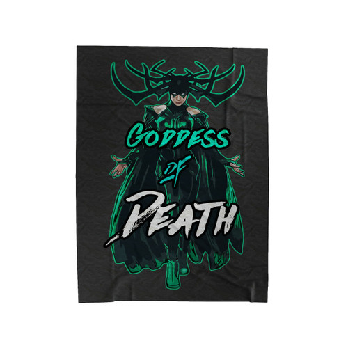 Goddess Of Death Velveteen Blanket