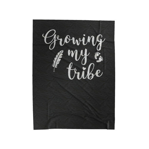 Growing My Tribe Velveteen Blanket