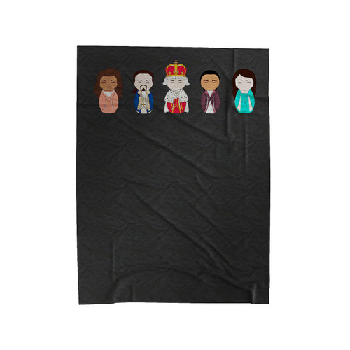 Hamilton Broadway Musical Japanese Kokeshi Velveteen Blanket