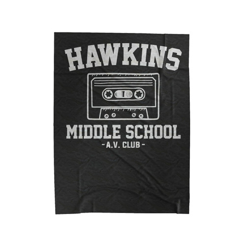 Hawkins Middle School Velveteen Blanket