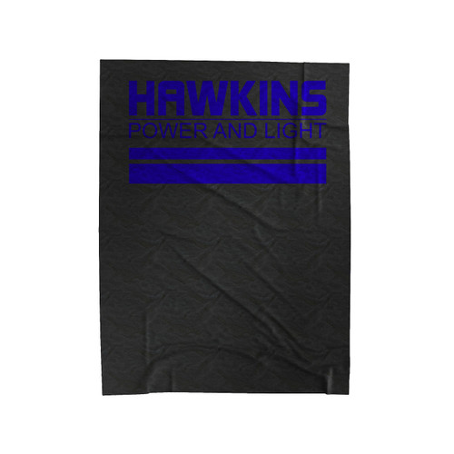 Hawkins Power And Light Velveteen Blanket