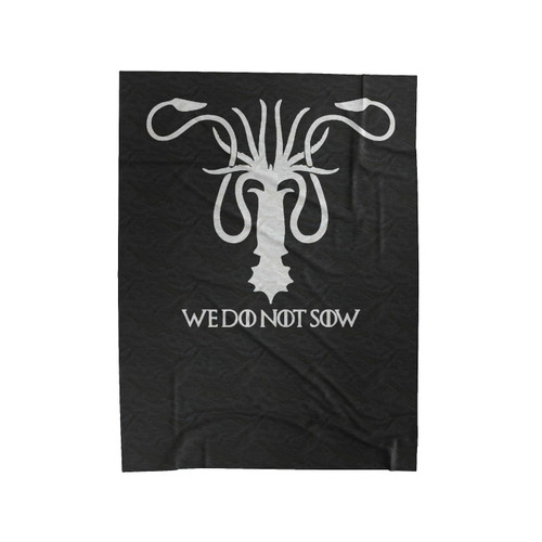 House Greyjoy We Do Not Sow Game Of Thrones Velveteen Blanket