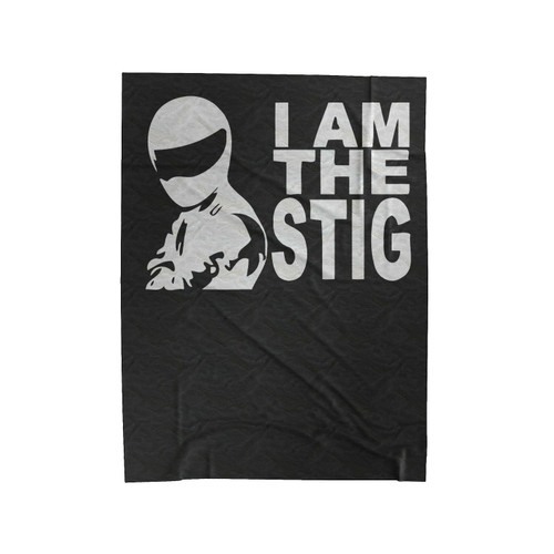 I Am The Stig Velveteen Blanket