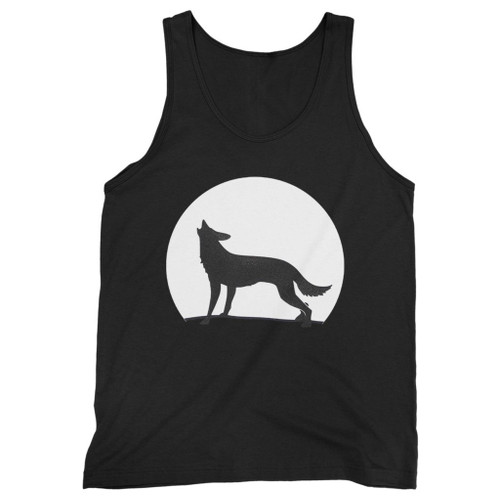 Our cotton moon wolf men tank top is perfect for those intense workouts in the gym, at practice or pickup games.