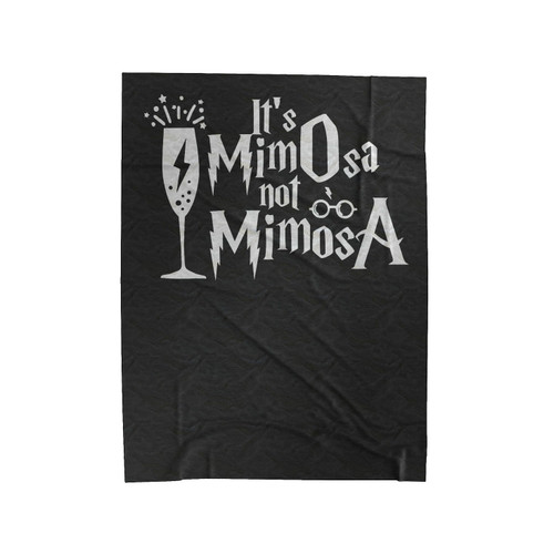 It's Mimosa Not Mimosa Velveteen Blanket