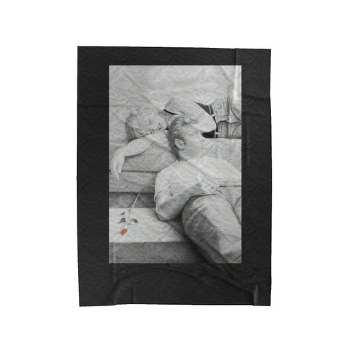 James Dean & Marilyn Monroe Elvis Velveteen Blanket