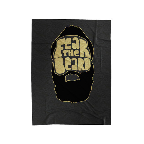 James Harden Fear The Beard Velveteen Blanket