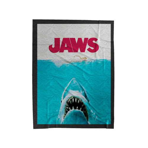 Jaws Horror Movie Velveteen Blanket