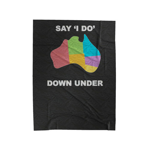 Joshua Sasse Official Say I Do Down Under Velveteen Blanket