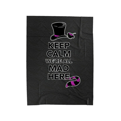 Keep Calm Were Ah Made Here Velveteen Blanket