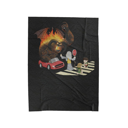Lord Of The Rings No Passing Velveteen Blanket