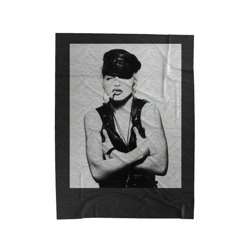 Madonna Smoking Velveteen Blanket
