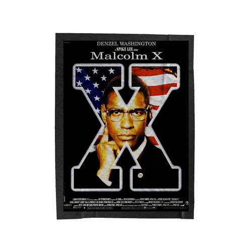Malcolm X Velveteen Blanket