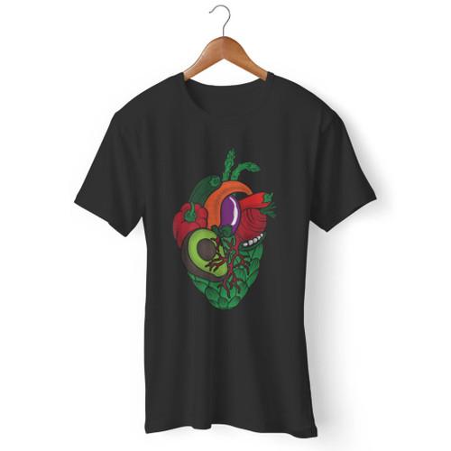 My Heart Is Vegan Men T Shirt
