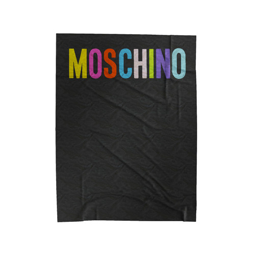 Moschino Milano Logo Velveteen Blanket
