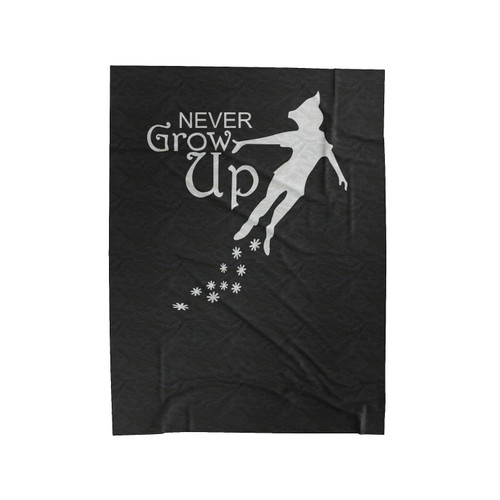 Peter Pan Never Grow Up Quotes Velveteen Blanket