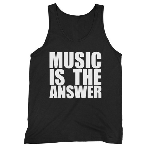 Our cotton music is the answer men tank top is perfect for those intense workouts in the gym, at practice or pickup games.