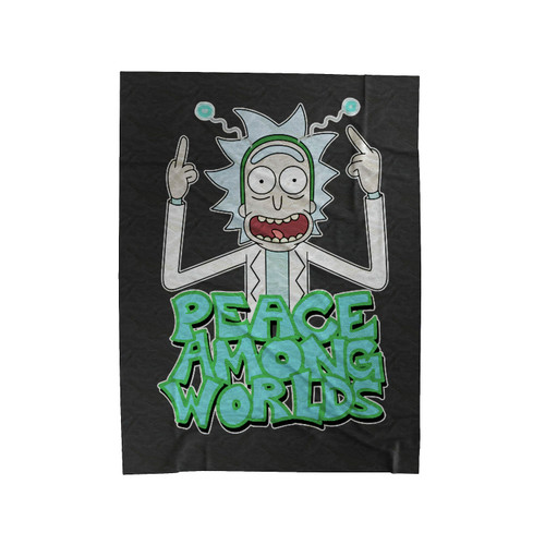Rick And Morty Peace Among Worlds Velveteen Blanket