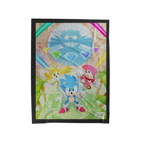 Sonic The Hedgehog Art 1 Velveteen Blanket