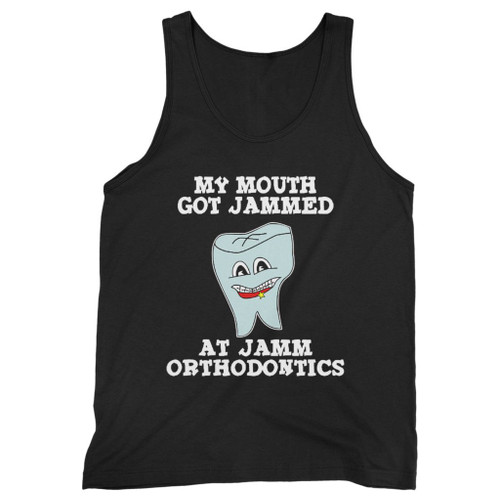 Our cotton my mouth got jammed at jamm orthodontics men tank top is perfect for those intense workouts in the gym, at practice or pickup games.